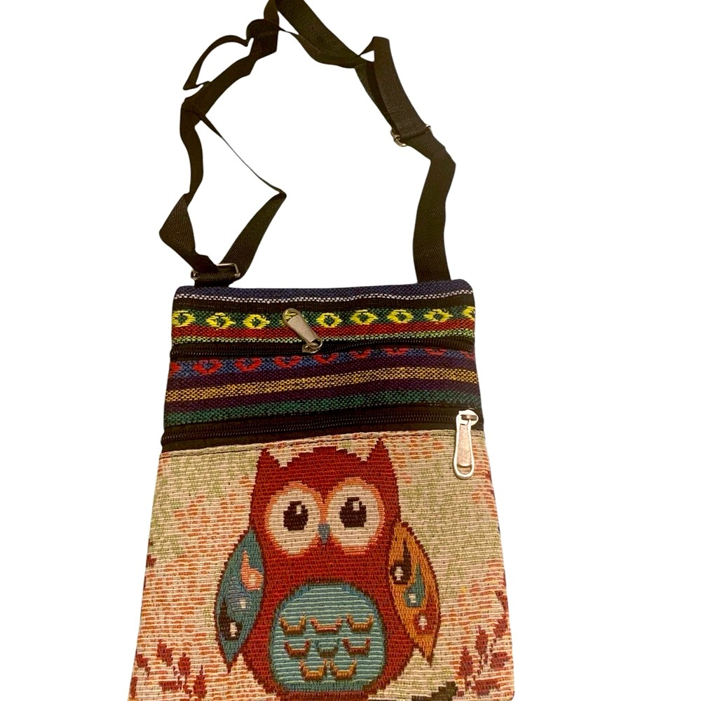 Colorful Owl Design Women Bag